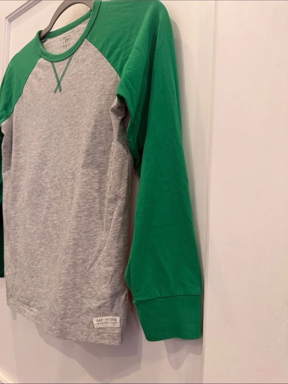 Gap Boys Large Raglan Baseball Tee